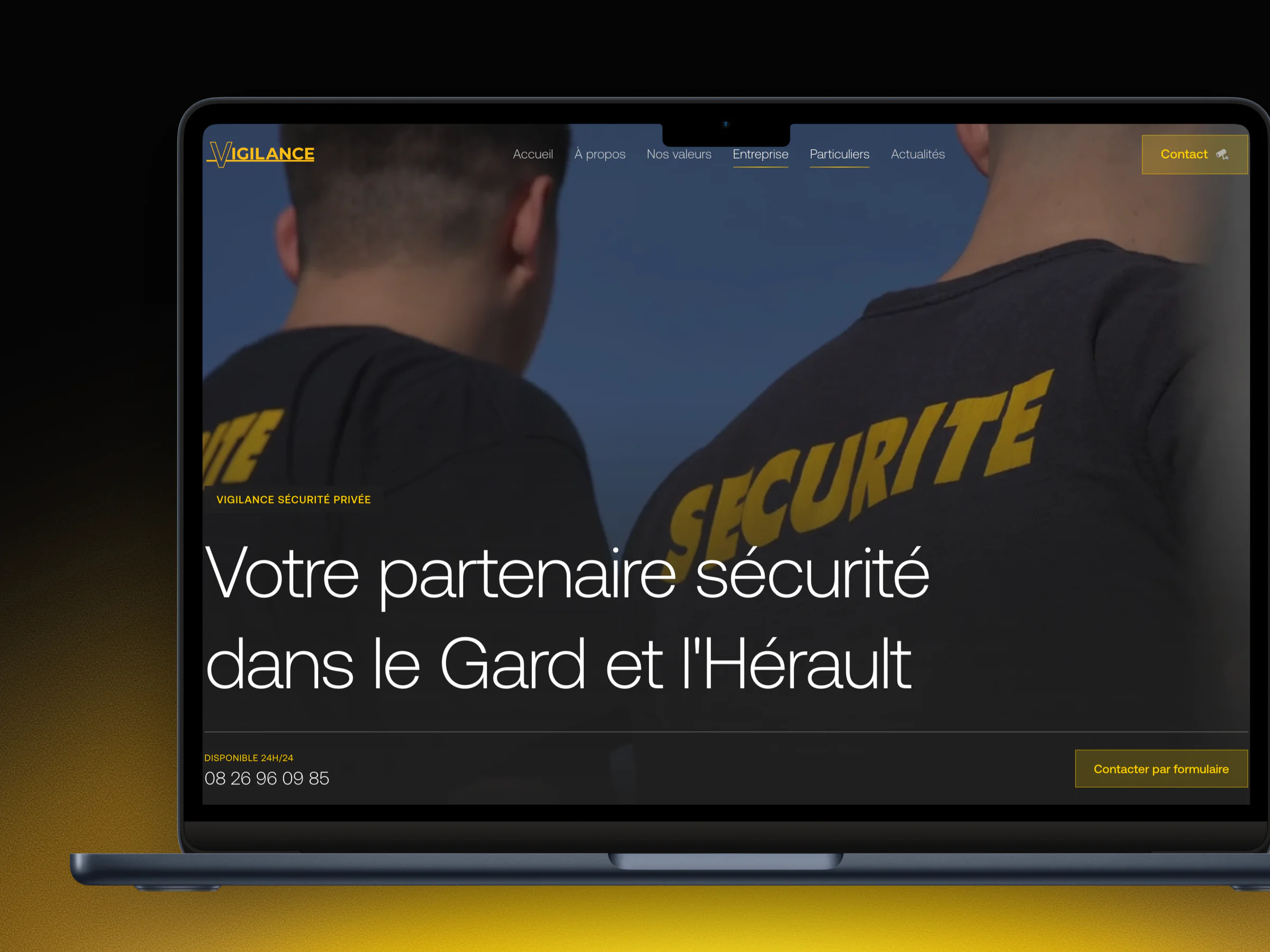 Vigilance Sécurité Privée mockup