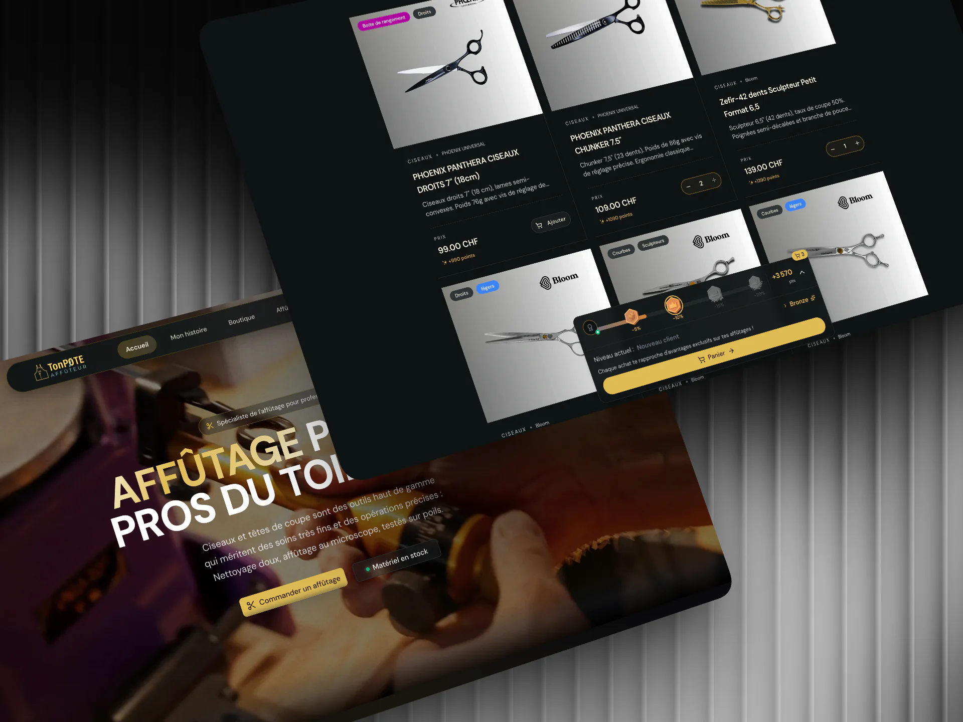 TonPØTE Affûteur mockup